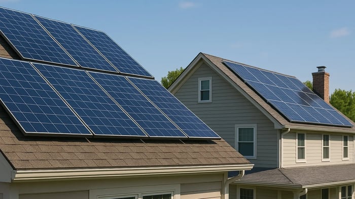 Home with solar panels installed by Zolarzo in Texas.